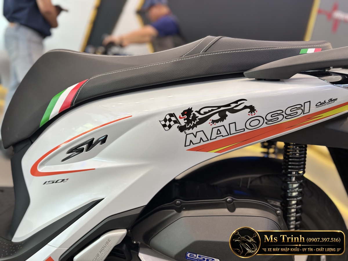 Honda SH150 Ý Malossi 2026 tại Cà Mau - Tem custom thể thao, dáng SH thanh lịch