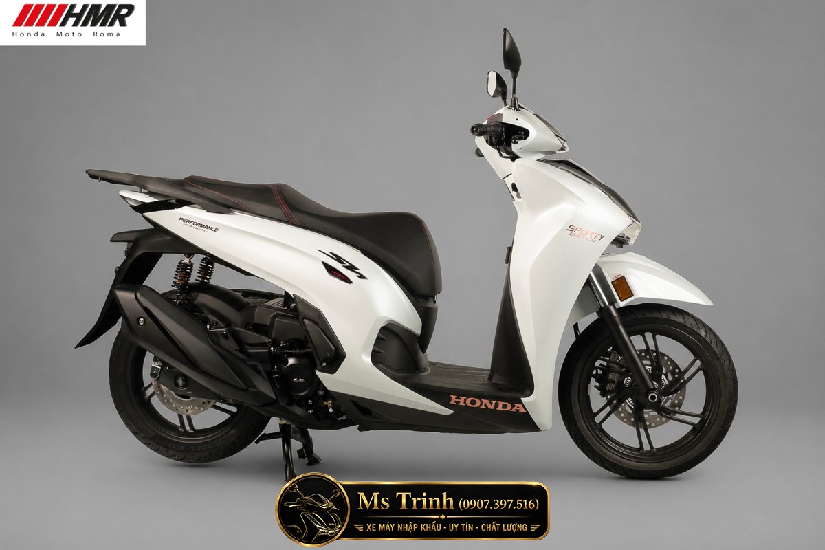 Honda SH350i nhập Ý 2026 tại Cà Mau - SH350i Sporty Trắng Nhám, Xám Bóng Đẳng Cấp Chuẩn Ý