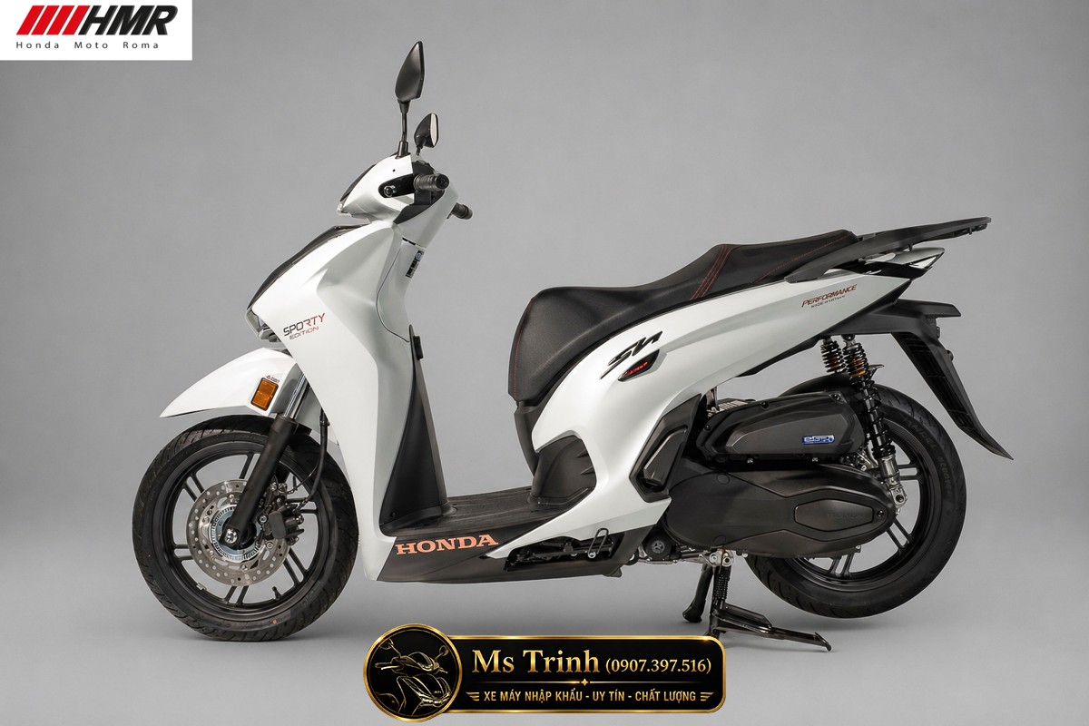 Honda SH350i nhập Ý 2026 tại Cà Mau - SH350i Sporty Trắng Nhám, Xám Bóng Đẳng Cấp Chuẩn Ý