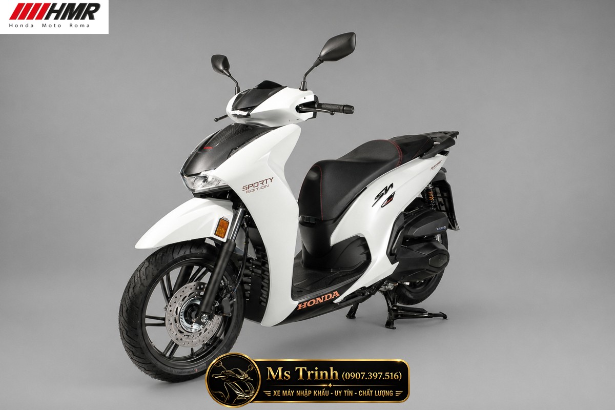 Honda SH350i nhập Ý 2026 tại Cà Mau - SH350i Sporty Trắng Nhám, Xám Bóng Đẳng Cấp Chuẩn Ý