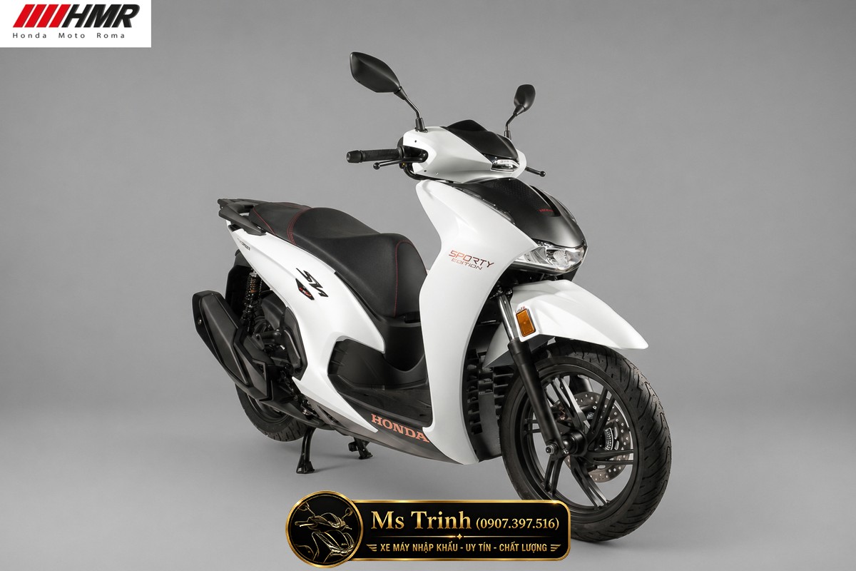Honda SH350i nhập Ý 2026 tại Cà Mau - SH350i Sporty Trắng Nhám, Xám Bóng Đẳng Cấp Chuẩn Ý