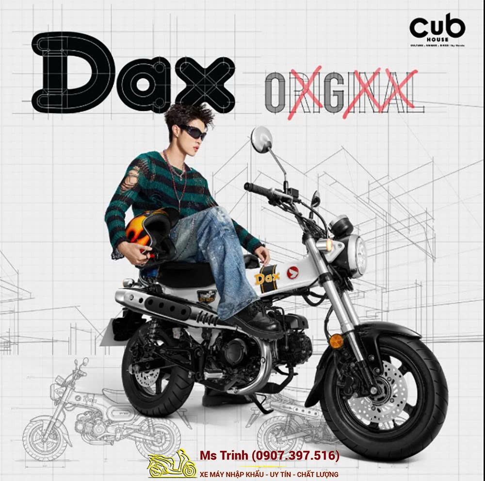 Honda Dax 125 2026 tại Cà Mau - Minibike Huyền Thoại Khung T-Bone Độc Đáo