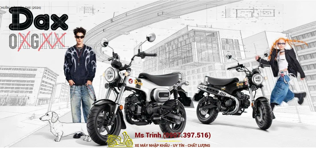 Honda Dax ST125 2026 tại Cà Mau - Minibike huyền thoại khung T-Bone đầy cá tính