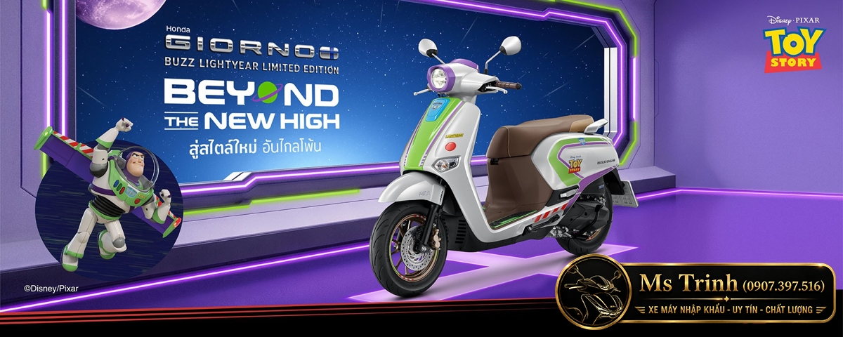 Honda Giorno+ Buzz Lightyear Limited Edition 2026 Bản giới hạn 2.000 xe tại Cà Mau