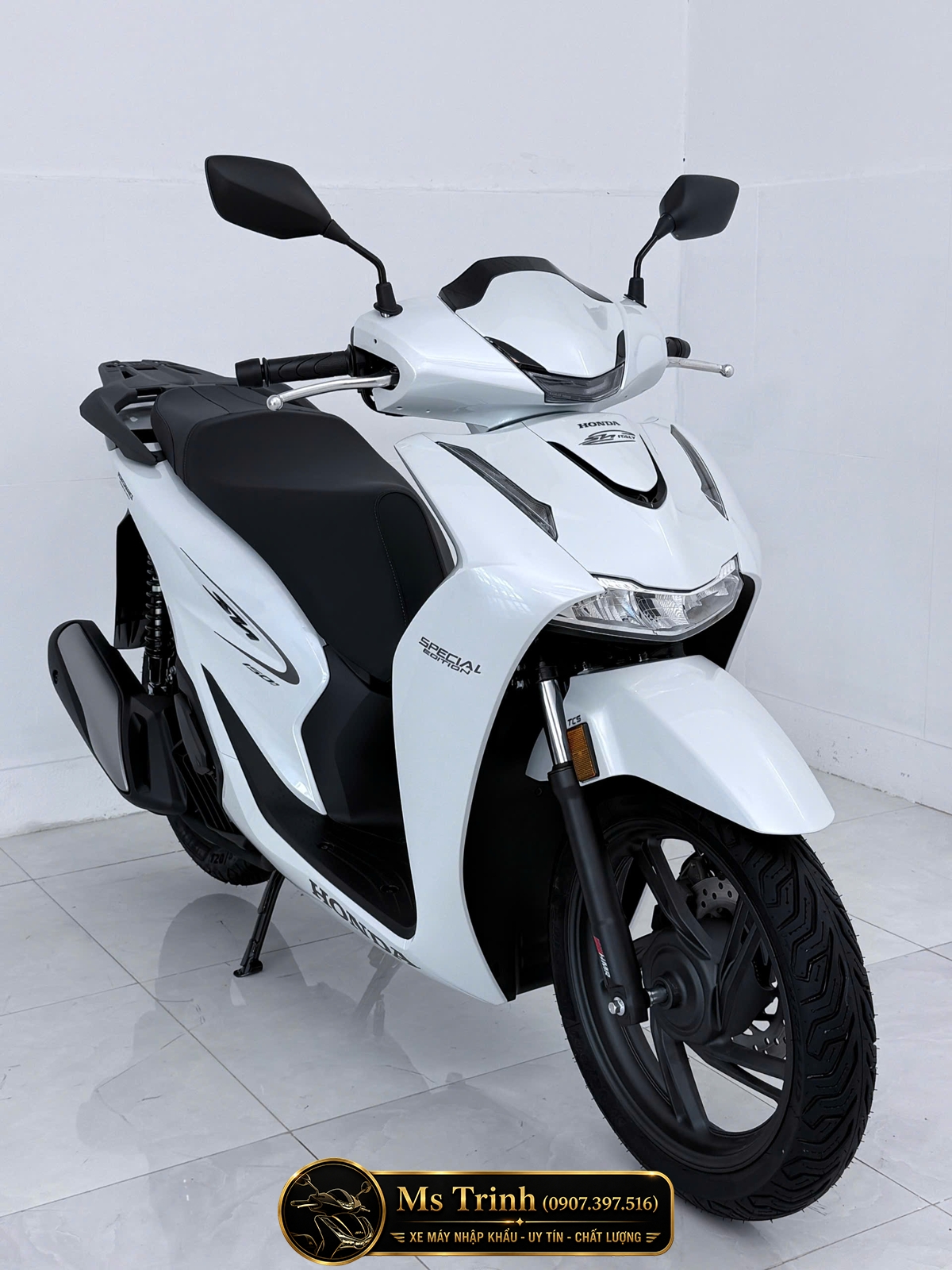 Honda SH150i Special Edition Standard nhập HMR Ý màu trắng tại Cà Mau: Giá trị nằm trong từng chi tiết nguyên bản