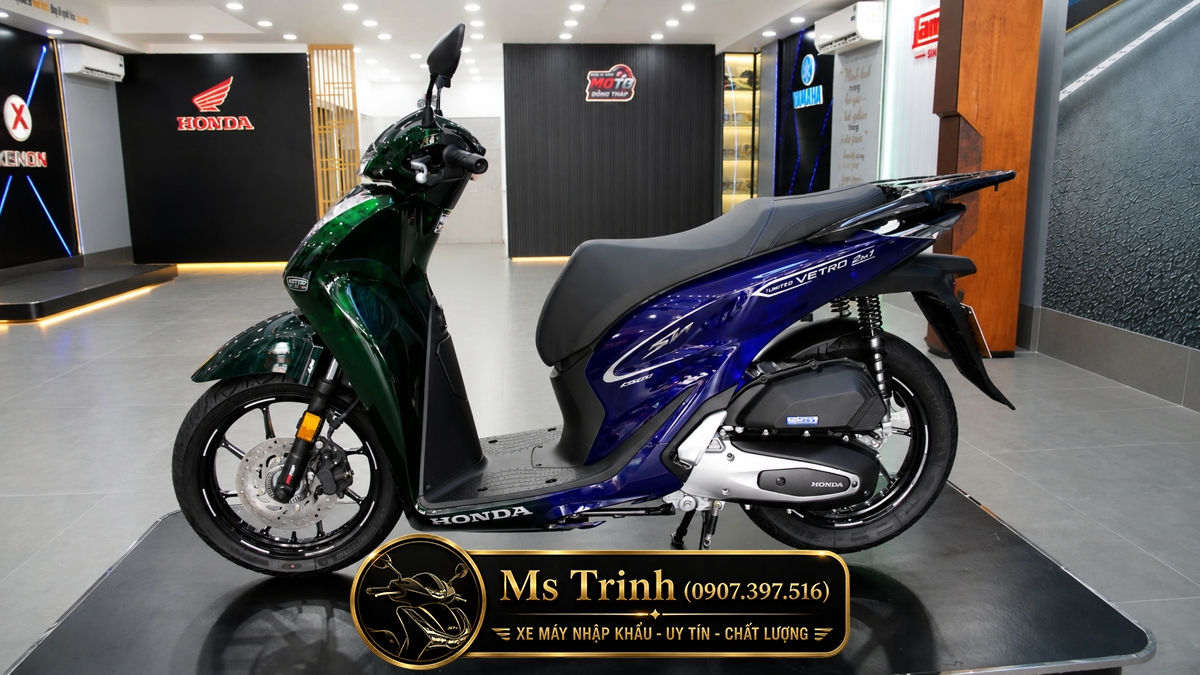 Honda SH150i Vetro Green - Sapphire tại Cà Mau: SH Ý Limited 200 xe
