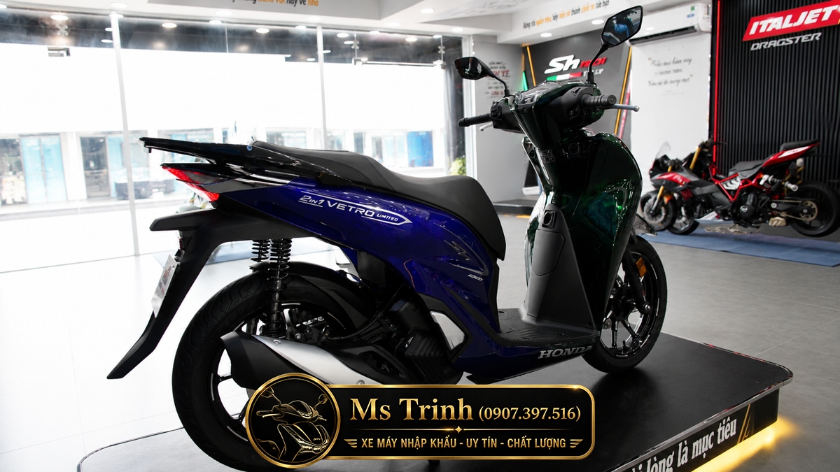 Honda SH150i Vetro Green - Sapphire tại Cà Mau: SH Ý Limited 200 xe