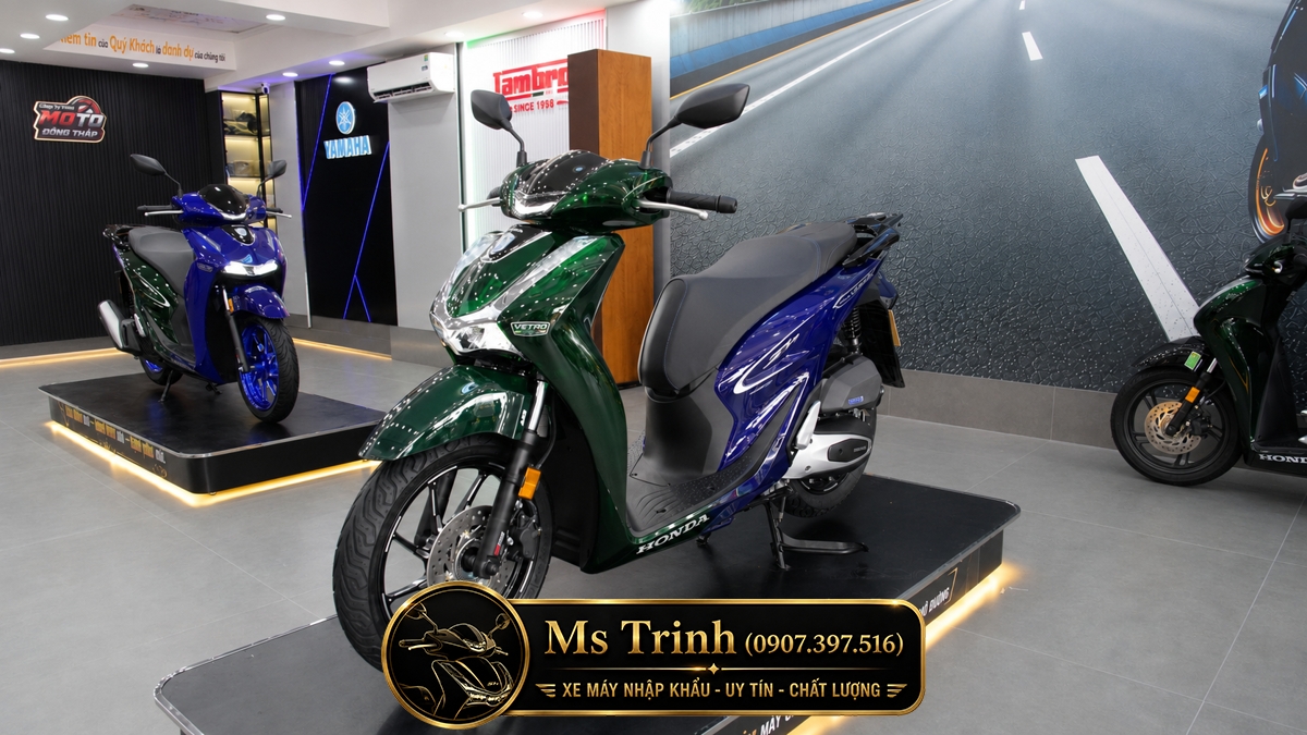 Honda SH150i Vetro Green - Sapphire tại Cà Mau: SH Ý Limited 200 xe