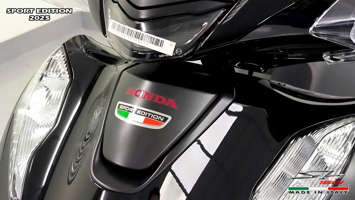 Honda SH150i 2025 Italy Sport Edition Màu Đen, Nhập Chính Hãng, Giá Rẻ tại Cà Mau