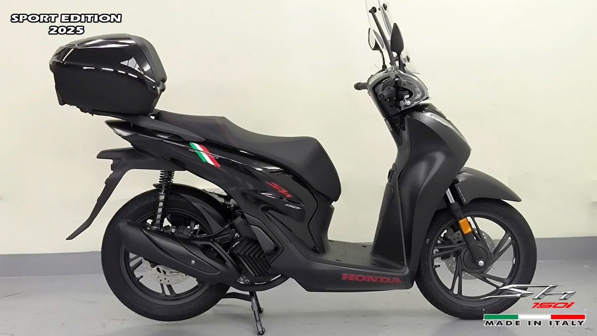 Honda SH150i 2025 Italy Sport Edition Màu Đen, Nhập Chính Hãng, Giá Rẻ tại Cà Mau