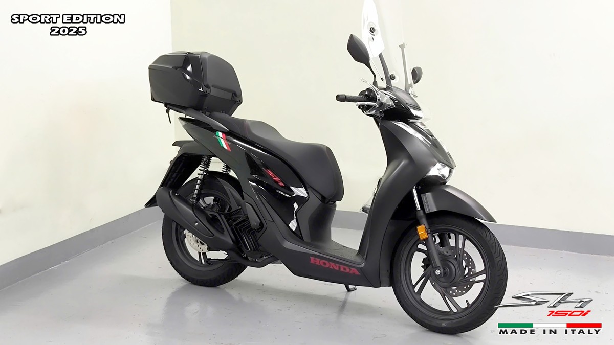 Honda SH150i 2025 Italy Sport Edition Màu Đen, Nhập Chính Hãng, Giá Rẻ tại Cà Mau