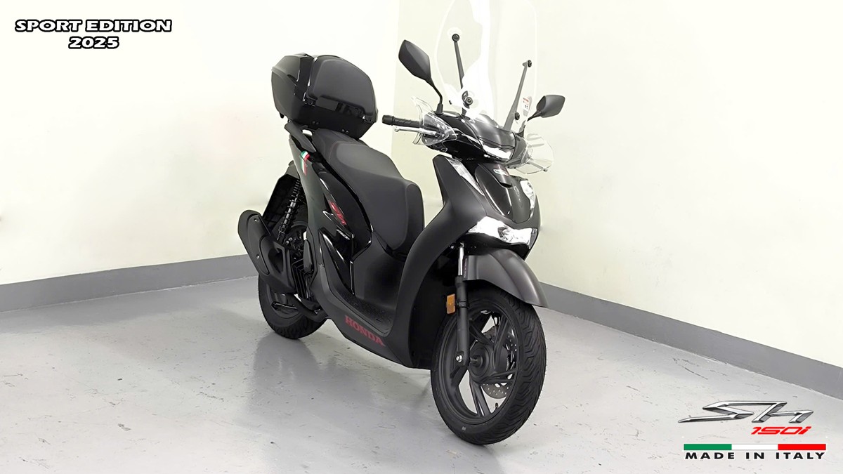 Honda SH150i 2025 Italy Sport Edition Màu Đen, Nhập Chính Hãng, Giá Rẻ tại Cà Mau