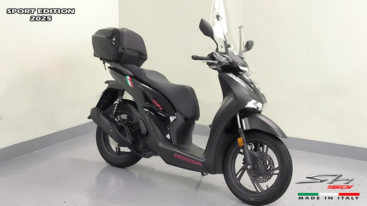 Honda SH150i 2025 Italy Sport Edition Màu Đen, Nhập Chính Hãng, Giá Rẻ tại Cà Mau