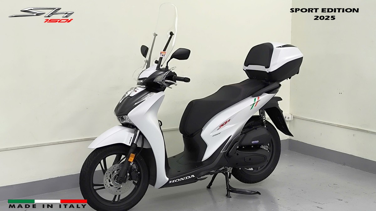 Honda SH150i Sport Edition 2025 Trắng, Made In Italy, Nhập Chính Hãng tại Cà Mau