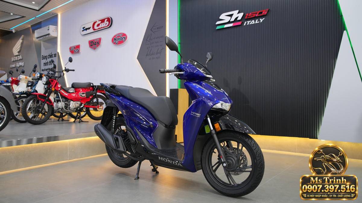 Honda SH150 Vetro Blue 2027 tại Cà Mau - Xanh Sapphire trong suốt, nhập Ý sang trọng