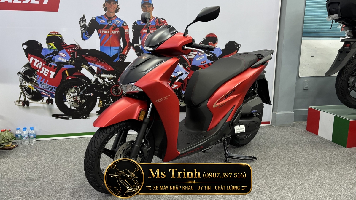 Honda SH150 Ý 2026 màu đỏ Sporty New Concept tại Cà Mau: Giá trị khác biệt của một chiếc SH nhập khẩu