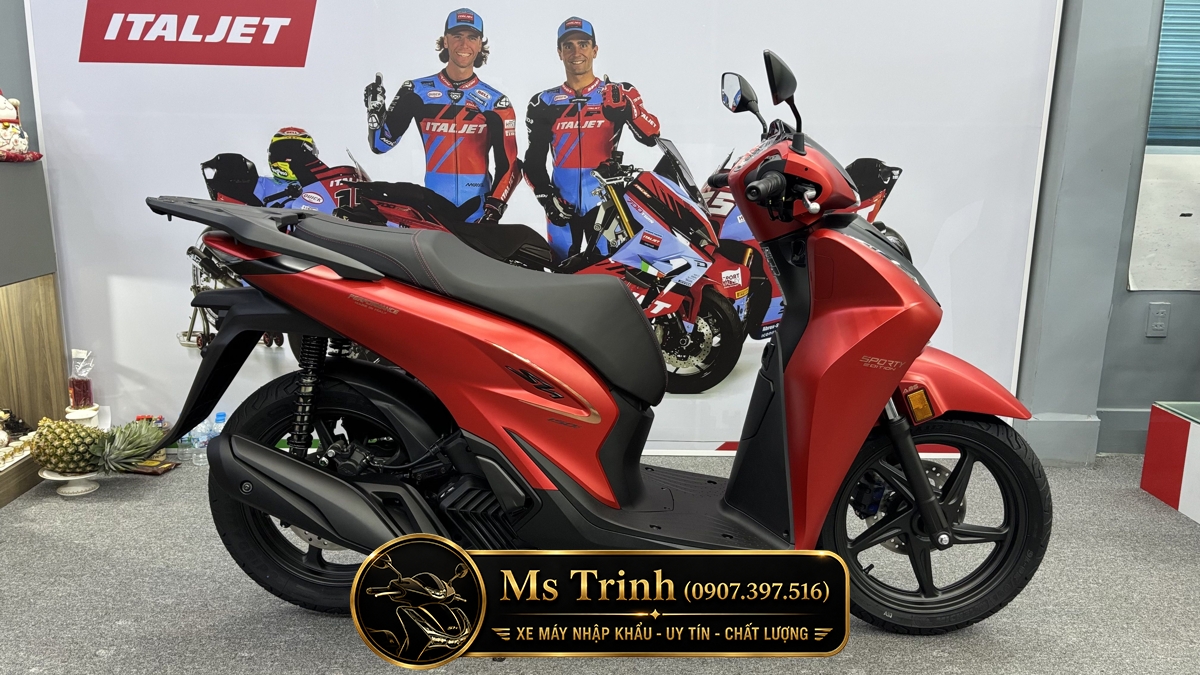 Honda SH150 Ý 2026 màu đỏ Sporty New Concept tại Cà Mau: Giá trị khác biệt của một chiếc SH nhập khẩu