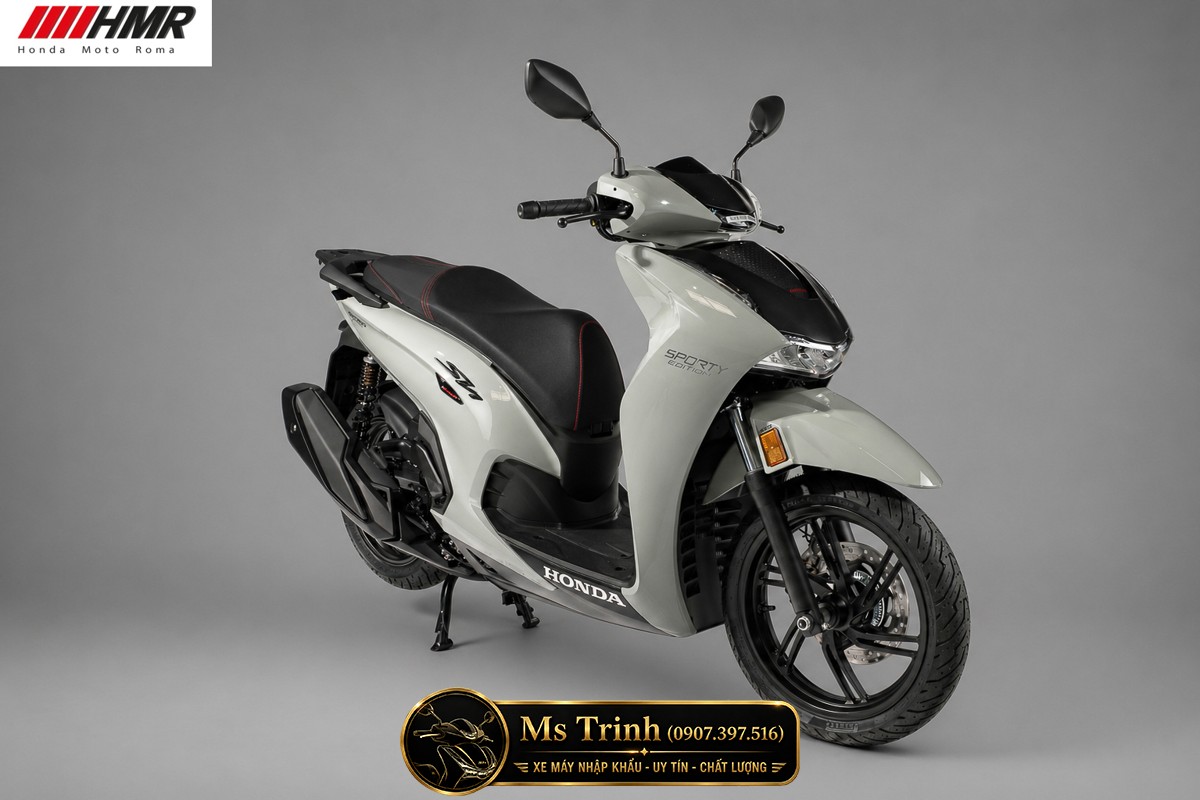 Honda SH350i nhập Ý 2026 tại Cà Mau - SH350i Sporty Trắng Nhám, Xám Bóng Đẳng Cấp Chuẩn Ý