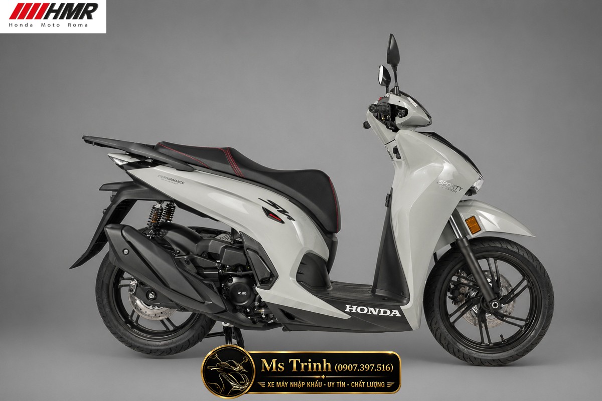 Honda SH350i nhập Ý 2026 tại Cà Mau - SH350i Sporty Trắng Nhám, Xám Bóng Đẳng Cấp Chuẩn Ý