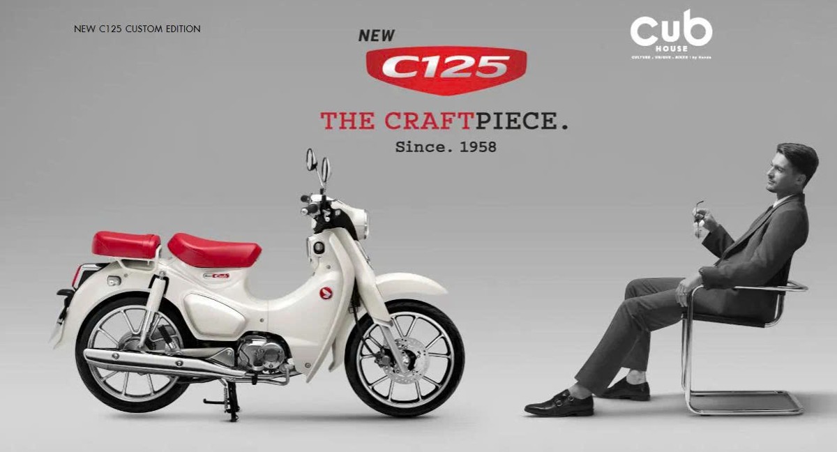 Honda Super Cub 125 Custom Edition Thái Lan 2025 màu trắng tại Cà Mau
