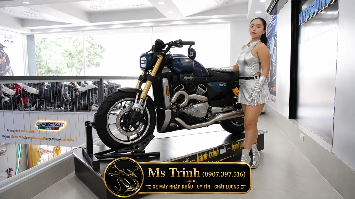 Hyosung GV350X tại Cà Mau - Cruiser 350cc Phong Cách Mỹ Cơ Bắp, Cá Tính