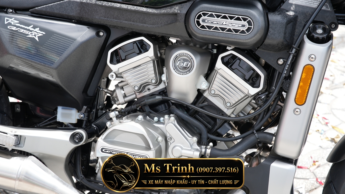 Hyosung GV350X tại Cà Mau - Cruiser 350cc Phong Cách Mỹ Cơ Bắp, Cá Tính