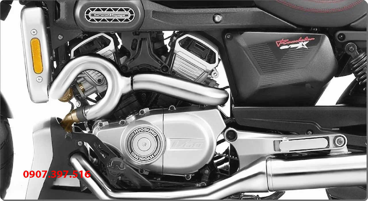Hyosung GV350X tại Cà Mau - Cruiser 350cc Phong Cách Mỹ Cơ Bắp, Cá Tính