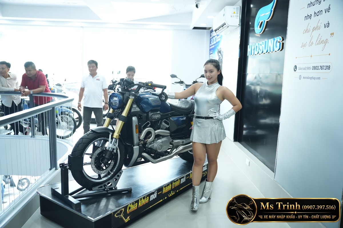 Hyosung GV350X tại Cà Mau - Cruiser 350cc Phong Cách Mỹ Cơ Bắp, Cá Tính