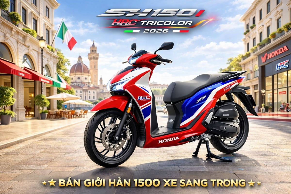 Honda Sh150 HRC 2026 Special Editon tại Cà Mau - Siêu phẩm SH Ý giới hạn 500 xe toàn cầu