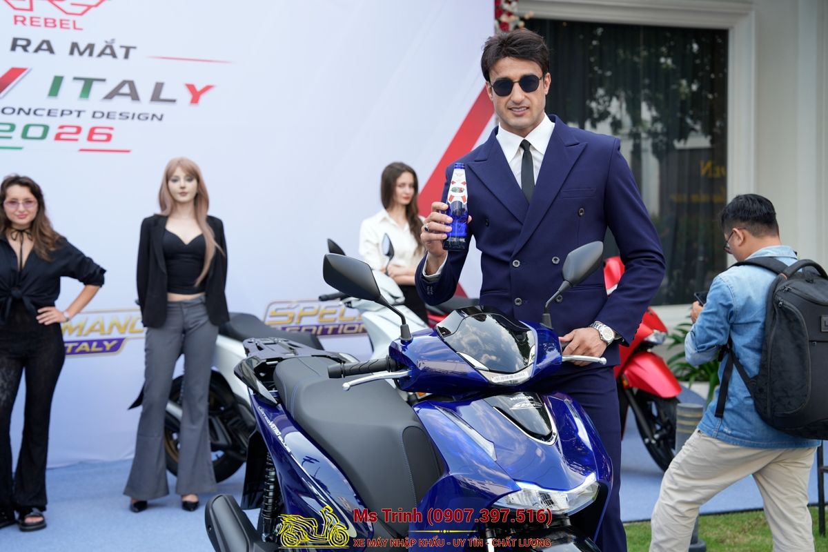 Honda SH150 Vetro Blue 2026 Limited Edition - Siêu phẩm SH Ý dàn áo xanh trong suốt cực hiếm tại Cà Mau