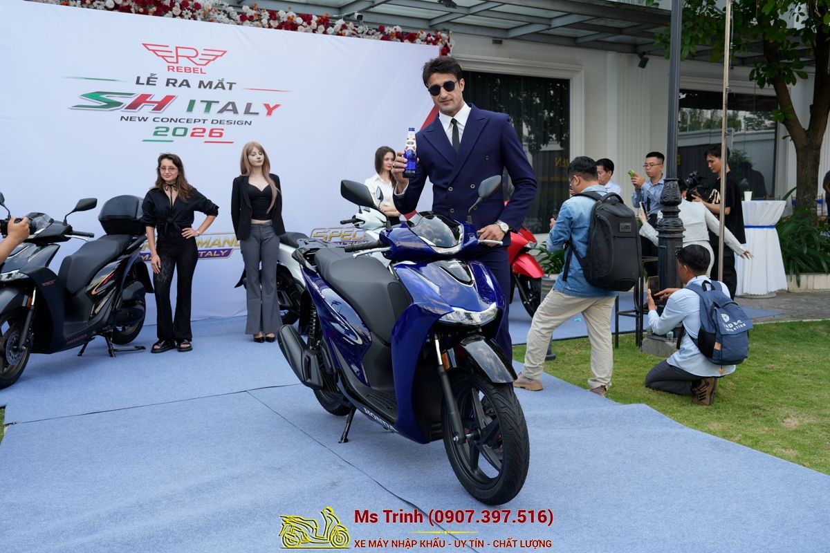 Honda SH150 Vetro Blue 2026 Limited Edition - Siêu phẩm SH Ý dàn áo xanh trong suốt cực hiếm tại Cà Mau